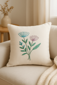 Delicate Florals for Handmade Home Decor – Free Embroidery Pattern in Multiple Sizes