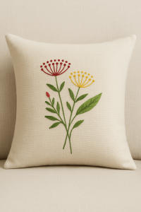 Delicate Florals for Handmade Home Decor – Free Embroidery Pattern in Multiple Sizes