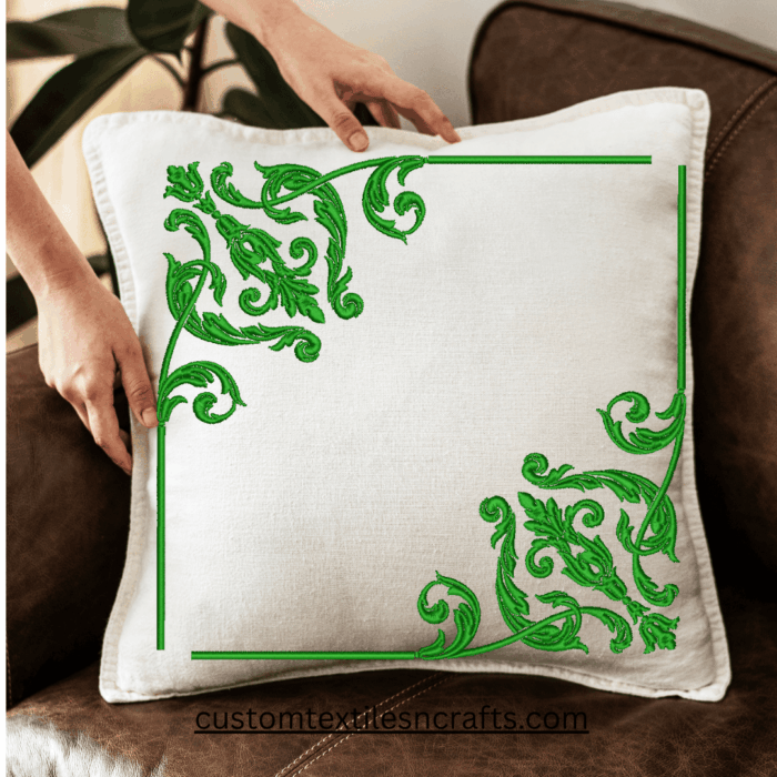Floral Corner Border - Machine Embroidery Designs - Image 2