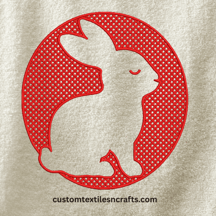 🐰 Bunny Applique Machine Embroidery Design - Image 3