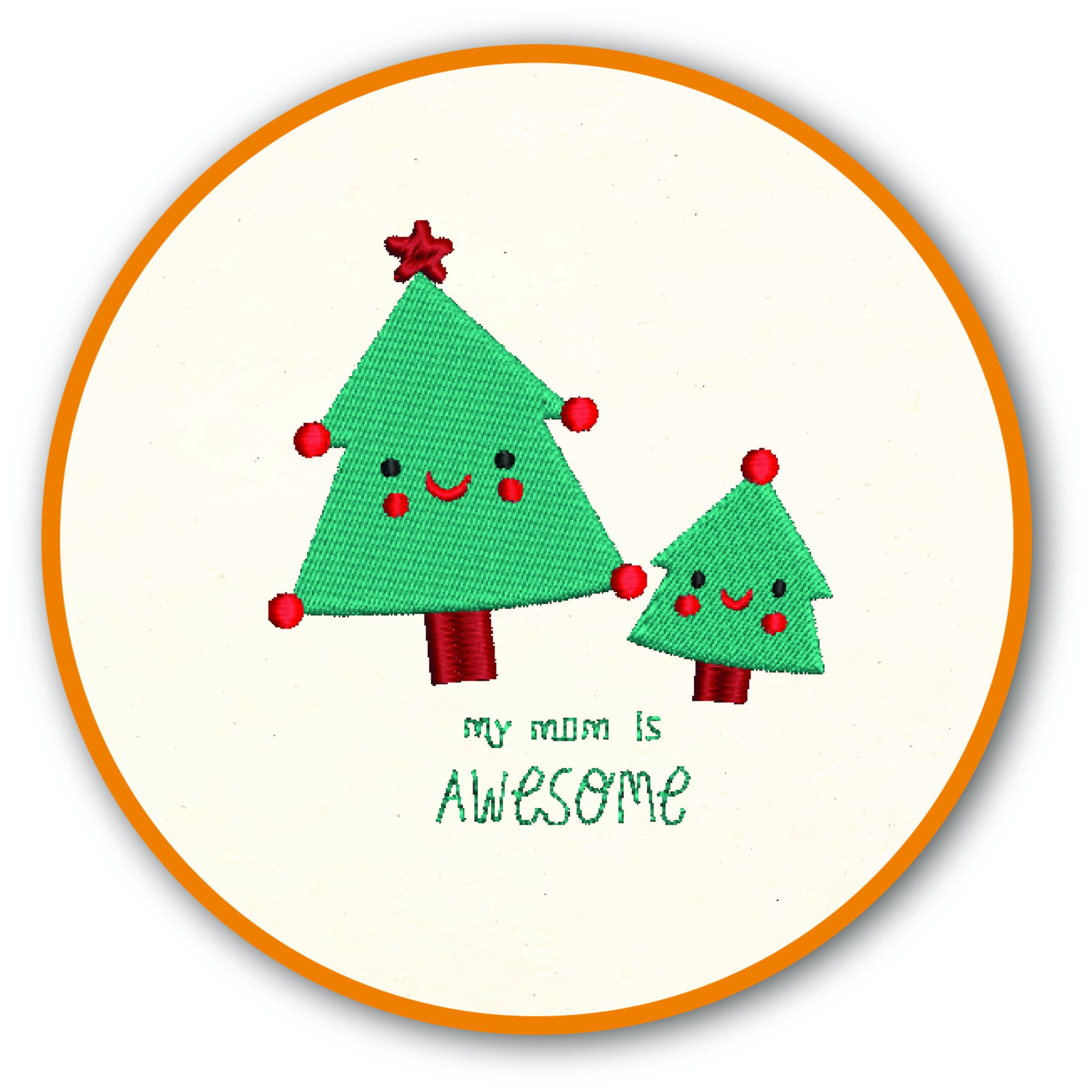 Xmas tree Mom Baby